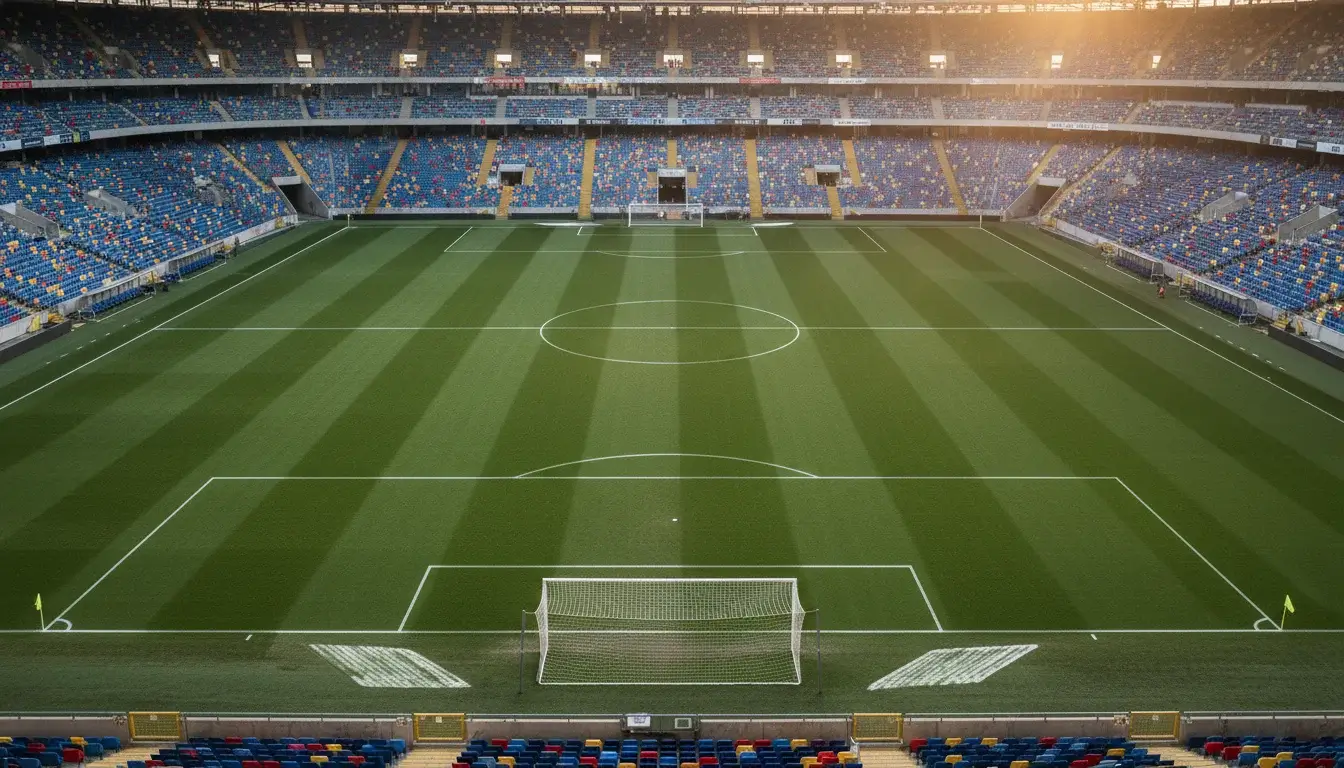 Online voetbal wedden — overzicht van een wedstrijdanalyse op een voetbalveld